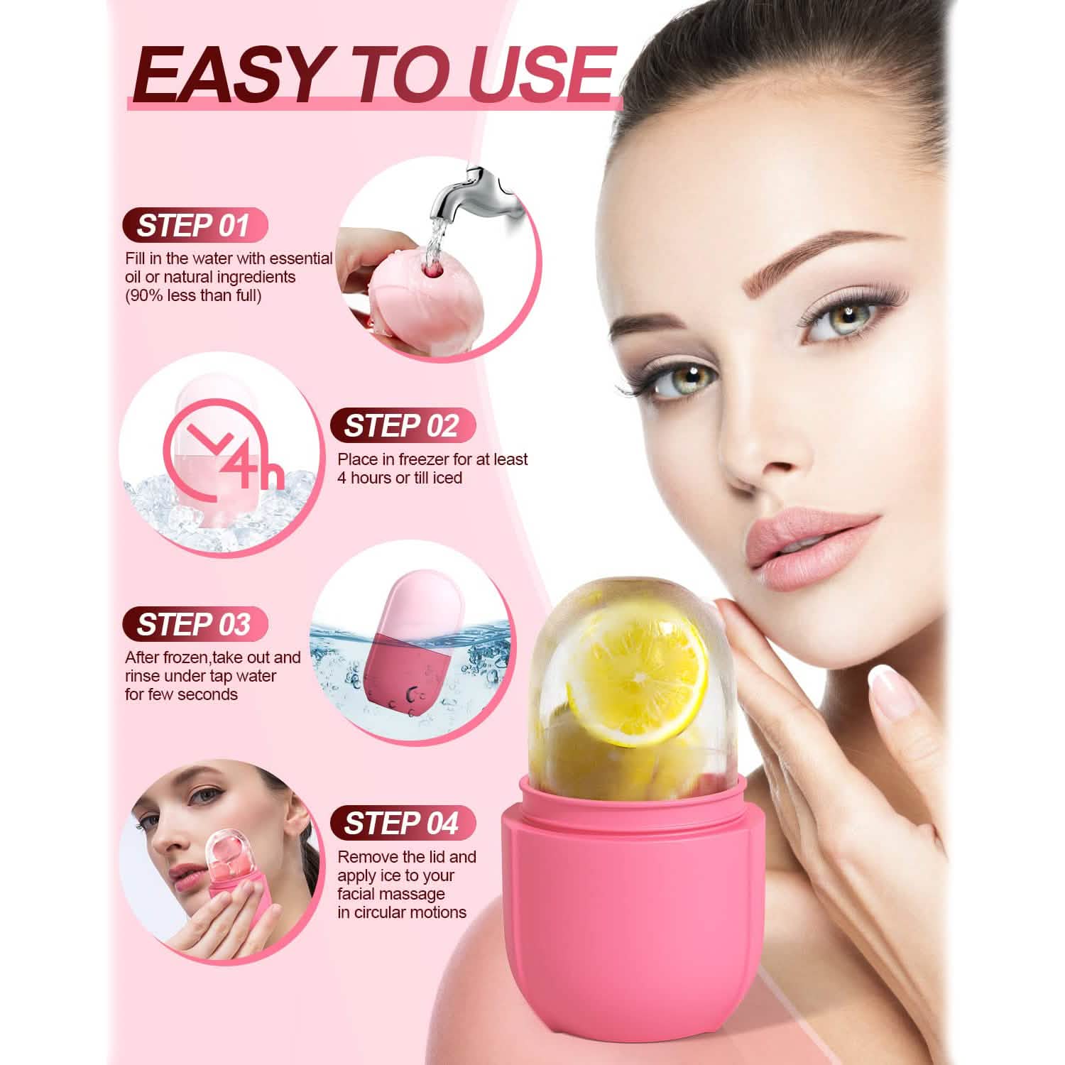 ⭐⭐⭐⭐⭐ 4.9/5 (1,247 reviews) Glow Sculpt™ Ice Roller